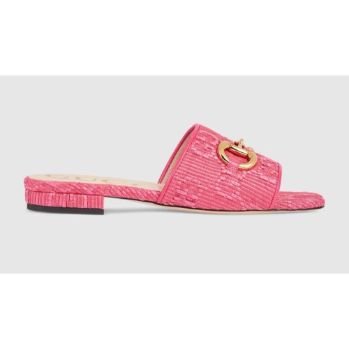 GUCCI WOMEN'S HORSEBIT FLAT SLIDE SANDAL