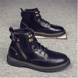 Dr. Martens Boots men's high-top British men's shoes boots leather boots waterproof tooling motorcycle