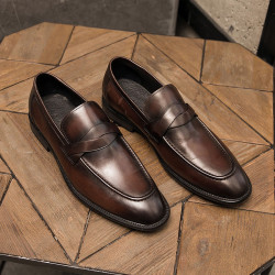 Big Size Men Leather Shoes Man Flat Classic Men Dress Shoes Leather Italian Formal Size 38-48