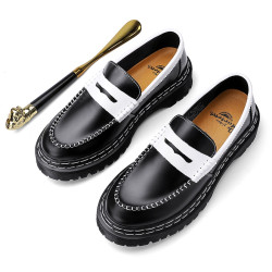 Dr.Martens Adrian Unisex Leather Loafers Slip On Penny Loafer Men and Women Leather Casual Shoes